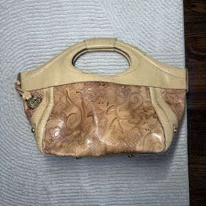Vintage Brahmin Embossed Leather Handbag